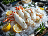 Cooked Snow Crab Legs - 1.5lb Box fresh product image without printed package numbers