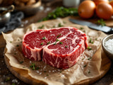 Choice Angus Ribeye Steak Tray fresh product image without printed package numbers