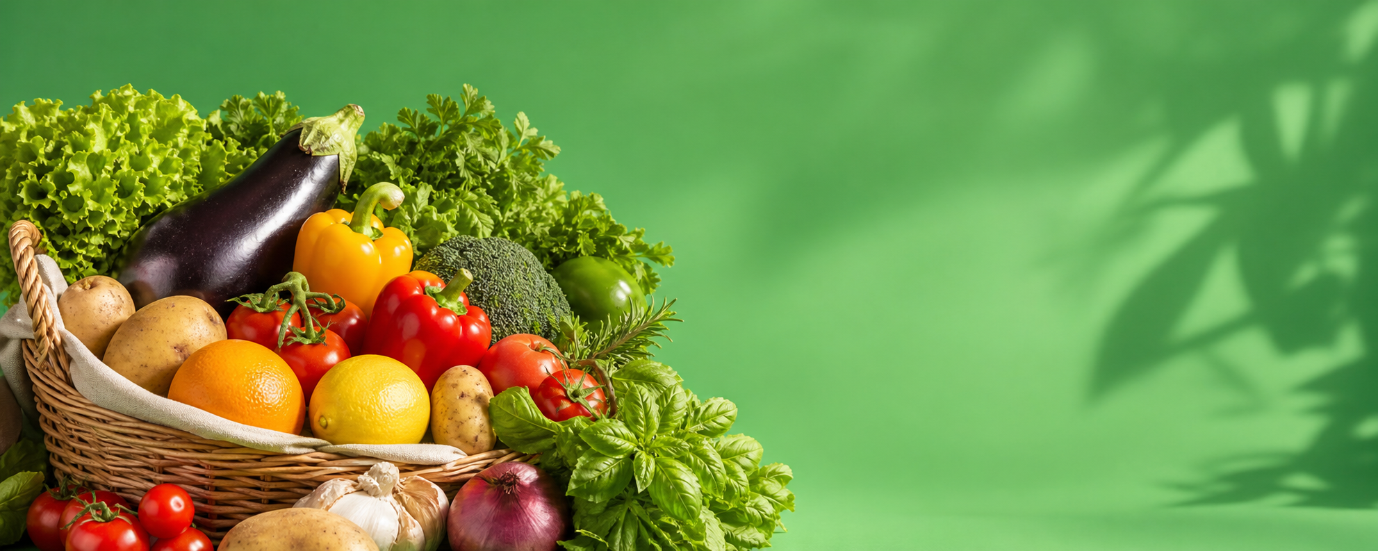 Fresh grocery basket
